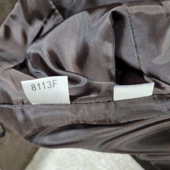 Ann Taylor Linen Jacket Womens 14 Brown Lightweight Office Career Blazer - Picture 11 of 13